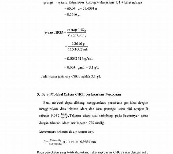 Analisis Molekul Berat