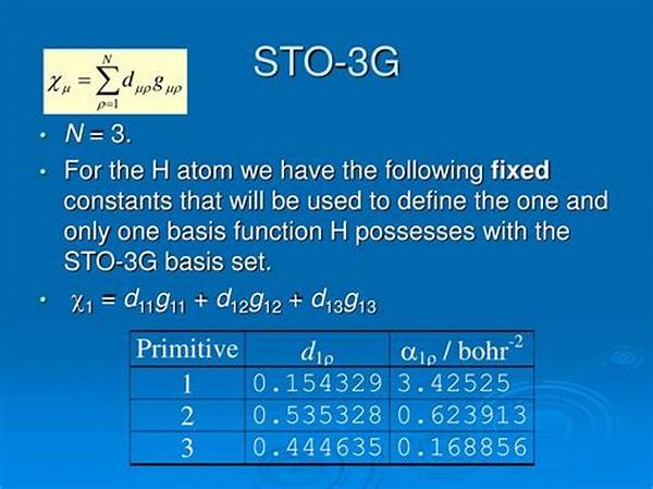 Basis Set Sto-3g