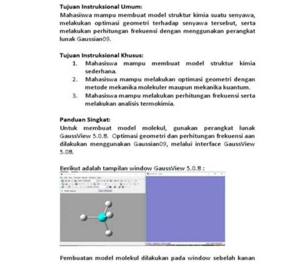 Optimasi Geometri Dengan Gaussian